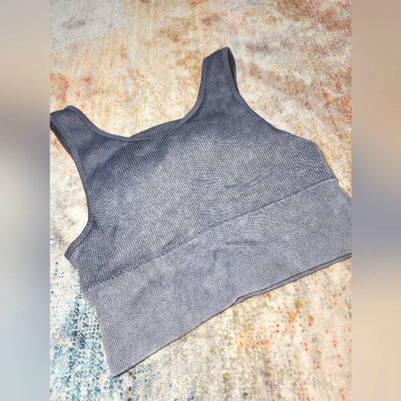 Harmony & Balance Stonewashed Gray Ribbed Set - Picture 2 of 14